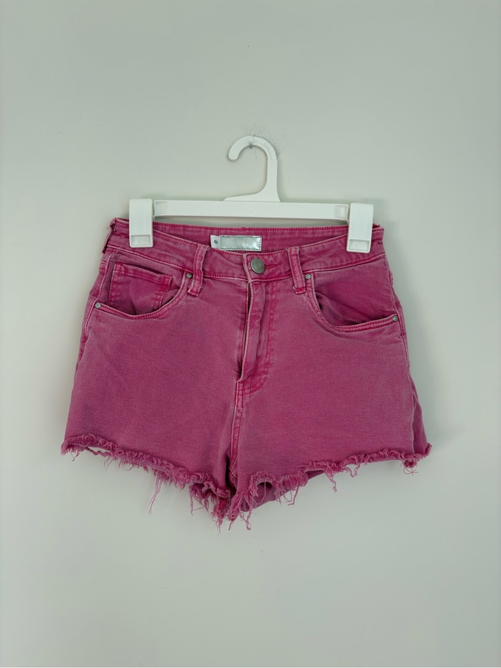 Kut from the Kloth Pink Distressed Denim Shorts